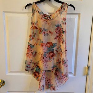 Forever 21 Shear Pink Blouse Women's Size M